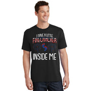 Womens Little Firecracker 4th Of July Pregnancy Announcement T-Shirt