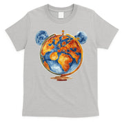 Watercolor Mouse Earth World Globe T-Shirt