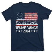We The People Trump Vance 2024 Usa Vintage Flag T-Shirt