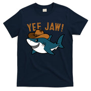 Yee Jaw Cowboy Old Western Shark T-Shirt