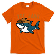 Yee Jaw Cowboy Old Western Shark T-Shirt