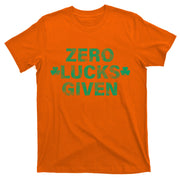 Zero Lucks Given Vintage St Patricks Day T-Shirt