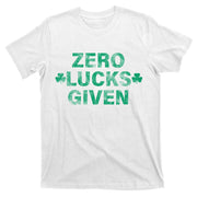 Zero Lucks Given Vintage St Patricks Day T-Shirt