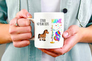 40th Birthday Mug Unicorn Mug 40th Birthday Gift Funny 40th Birthday Gift Idea Coffee Cup Born in 1982 Forty Licious