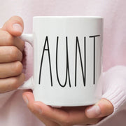 Aunt Mug Gift Minimalist style mug rae dunn Inspired Mug for Auntie Birthday or Christmas Present