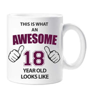 Awesome 18 Year Old Mug 18th Birthday Present Gift Idea Cup