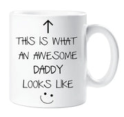 Awesome Daddy Mug V2 This is What an Awesome Daddy Looks like Ceramic Novelty Present Gift Mothers Day Cup Present