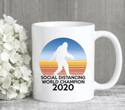 Bigfoot Social Distance Mug Quarantine Gifts Quarantine Mug Bigfoot Mugs Social Distancing Gifts Stay At Home Work From Home Gifts