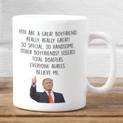 Boyfriend Gifts Funny Trump Mug Valentine Gift for him Valentines Day Gift for Boyfriend Birthday Boyfriend Gag Gift Coffee Cup