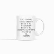 Brother In Law Gifts Personalized Custom Name Mug Gifts for Brother In Law Funny Brother In Law Gift Idea Wedding Gift Brother Of The Bride