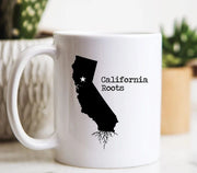 California Mug California Gift California Map California Coffee Mug California State Mug California Roots Mug Love California