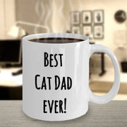 Cat Dad mug Best Cat Dad Ever Gift for cat  lovers gift for cat dad  cat lovers dad gifts ceramic mug