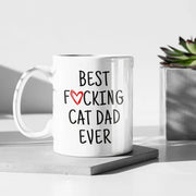 Cat Gift for Men Cat Lover Men Cat Dad Gift Cat Dad Mug Best Fucking Cat Dad Ever Coffee Mug Cat Owner Men Cat Fathers Day Cat Dad Christmas