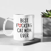 Cat Mom Gifts Funny Gift from Daughter Cat Mom Mug Best Fucking Cat Mom Ever Cat Lover Women Cat Owner Gift for Cat Mom Mother39s Day Gift