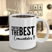 Commentator mug Best Commentator Commentator gift gift for Commentator commenator gift appreciation gift birthday gift coffee cup