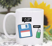 Computer Gift IT Mug Tech Support Mug Floppy Disk Mug USB Drive Mug Floppy Disk Father Mug Tech Support Gift Coding Gift Computer Mug