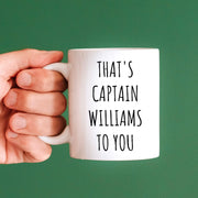 Custom Captain Mug Captain Officer Gifts Captain Gift Cop Mug Navy Captain Promotion Captain Appreciation Gift Captain Coffee Mug