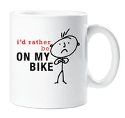Cycling Mug I'd Rather Be On My Bike Present 10oz mug Ceramic Dad Boyfriend Present