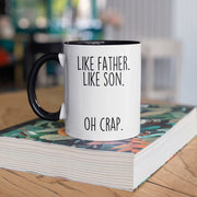 Dad Gifts from Son Funny Dad Gift Idea Father39s Day Christmas Birthday Gift for Dad from Son Funny Dad Coffee Mug Like Father Like Son Mug