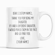 Daughter Gifts Personalized Custom Name Mug Gifts for Daughter Funny Daughter Gift Idea Daughter Birthday Christmas Best Daughter Gift