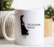 Delaware Mug Delaware Gift Delaware Map Delaware Coffee Mug DE State Mug Delaware Roots Mug Love Delaware State of Delaware