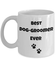 Dog Groomer mug Dog mug Best Dog Groomer Ever Gift for dog groomersgift for dog lovers dog lovers Animal mug paw prints ceramic mug