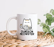 Dungeon Meowster Mug Gamer Coffee Mug Tabletop Gaming Tabletop Gamer Gift Gamer Mug Funny RPG Roleplaying Game RPG Gaming