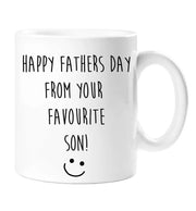 Father Day Mug Happy Fathers Day From Your Favourite Son Perfect Dad Present Gift