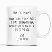 Father Gifts Personalized Custom Name Mug Gifts for Father Funny Dad Gift Idea Fathers Day Birthday Christmas Best Father Gift Best Dad Ever