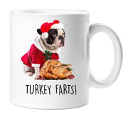 French Bulldog Mug Turkey Farts Christmas Kisses Pet Present French Bull Dog