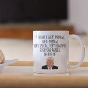 Funny Memaw Gift Memaw Trump Mug Gift for Memaw Memaw Gift Idea Memaw Christmas Gift Funny Gag Gift Memaw Coffee Mug Memaw Mug Cup