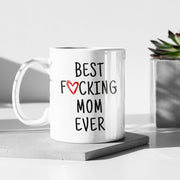 Funny Mom Gift Mom Present Christmas Gift for Mom Birthday Gift Mothers Day Gift Best Fucking Mom Ever Mom Gift from Adult Daughter Mom Mug