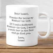Funny Mother-in-law gifts funny Mother-in-law gift Mother-in-law mug MIL Coffee Mug Funny Mother-in-law gift idea Mother-in-law Mug