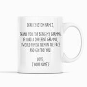 Gramma Gifts Personalized Custom Name Mug Gifts for Gramma Funny Gramma Gift Idea Mothers Day Birthday Christmas Best Gramma Ever Grandma