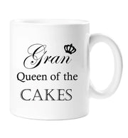 Gran Mug Gran Queen Of The Cakes Mug Ceramic Gift Idea Cup Mothers Day