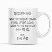 Grandad Gifts Personalized Custom Name Mug Gift for Grandad Funny Grandad Gift Idea Fathers Day Birthday Christmas Best Grandad Ever Grandpa