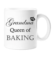 Grandma Mug Grandma Queen Of Baking Mug Mothers Day Birthday Ceramic Gift Idea Cup