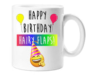 Happy Birthday Hairy Flaps Mug Ceramic Novelty Present Gift Cup Present