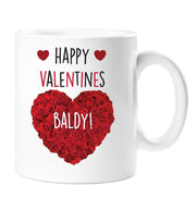 Happy Valentines Baldy Mug cheeky mug Valentines day