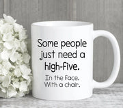 High Five Mug  Best Friend Gifts  Office Mug  Coworker Gift  Boss Mug  Funny Gift  Gifts For Friends  Funny Mugs  Sarcastic Gift