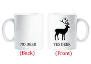 Husband Mug Yes Deer No Deer Novelty Funny Christmas Birthday Valentines Gift Cup