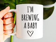 I39m Brewing A Baby Mug Expectant Mother Gift Mother To Be Coffee Mug Future Mom Pregnancy Reveal Baby Shower Gift Gift For Her Mama