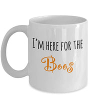 Im here for the Boos Halloween Halloween mug Boos coffee mug halloween decor gift for her gift for him funny mug coffee cup mugs