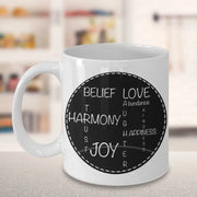 Inspirational Gifts Inspirational mug Faith Inspirational quote Joy Happiness Harmony Abundance best friends gift gift for womenmugs