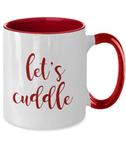 Lets cuddle coffee cup fall mug Fall themed mug for boyfriend Fall themed gift for girlfriend Autumn mug coffee mug gifts for women ideas