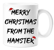 Merry Christmas From The Hamster Mug Ceramic Novelty Present Gift Cup Present stocking filler