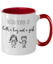 Mother of both a boy and a girl mug Gift for mother Mom expecting second child gifts gift for expectant mom Birthday gift for mom coffee mug