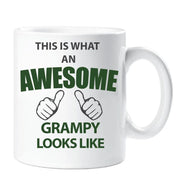 Mug Awesome Grampy This is What an Awesome Grampy Looks like Ceramic Novelty Present Gift Fathers Day Cup Present