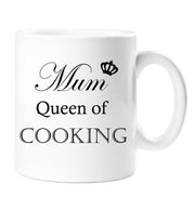 Mum Mug Mum Queen Of Cooking Mug Mothers Day Birthday Ceramic Gift Idea Cup