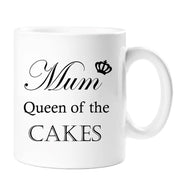 Mum Mug Mum Queen Of The Cakes Mug Ceramic Gift Idea Cup Mothers Day